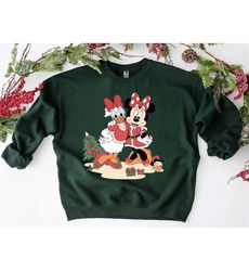 minnie daisy christmas shirt, disney christmas sweatshirt, disney