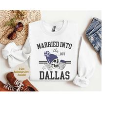 dallas football sweatshirt, gift for dallas football fan, trendy dallas crewneck, dallas football game day tshirt, dalla