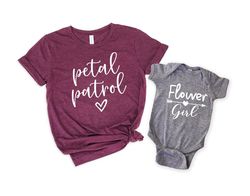 petal patrol shirt, flower girl shirt, flower girl proposal gift , personalized flower girl proposal gift