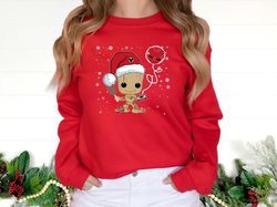 Christmas Sweatshirt, Baby Groot Shirt, Birthday Gift Shirt, Cute Groot Shirt, Xmas Sweatshirt, Holiday Sweatshirt, Groo