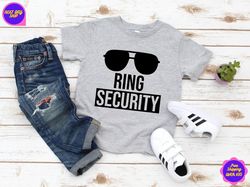 ring security, ring security shirt, ring security boys shirt, ring security gift, bridal party shirts, ring bearer gift,