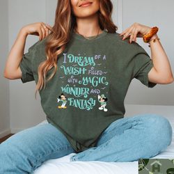 i dream of a wish filled with magic wonder and fantasy shirt, disney cruise tee, disney world cruise shirts, family crui