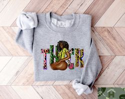 thick black girl sweatshirt, juneteenth sweatshirt, afro girl t-shirt, juneteenth gifts, equality shirt, black freedom s