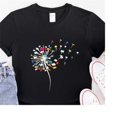 dandelion books shirt,bookworm t-shirt,bookish women shirt, librarian t-shirt, teacher shirt, gift for book lovers,flyin