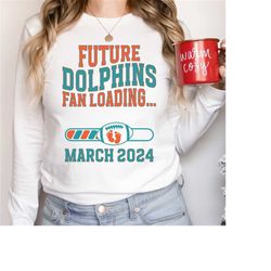 miami pregnancy announcement long sleeve dolphins football baby