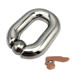 New Stainless Steel Ball Stretcher Heavy Duty Scrotum Ring Cock Ring Sex Toys