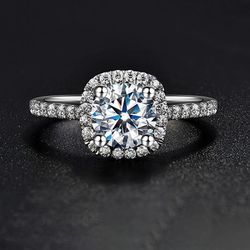 classic square diamond open ring for women - fashion wedding jewelry