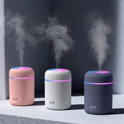 300ml Mini Air Humidifier Usb Powered Cool Mist Humidifier Air Freshener Aromatherapy Aroma Essential Oil Diffuser