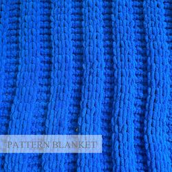 alize puffy blanket pattern, do it yourself, beginner blanket patterns, finger knit blanket pattern, loop yarn pattern