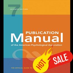 publication manual of the american psychological association 7