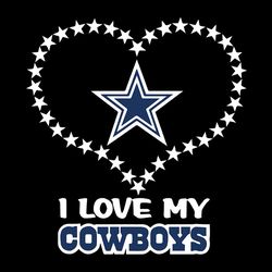 i love my heart dallas cowboys nfl svg, dallas cowboys svg, football svg, nfl team svg, sport svg, digital download