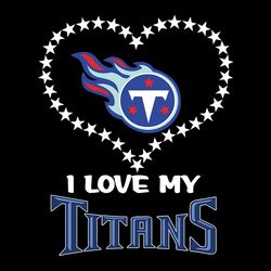 i love my heart tennessee titans nfl svg, football team svg, nfl team svg, sport svg, digital download