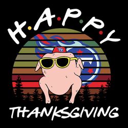 happy turkey thanksgiving tennessee titans nfl svg, football svg, nfl team svg, sport svg, digital download