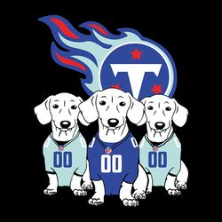 dachshund dog fan tennessee titans nfl svg, football svg, nfl team svg, sport svg, digital download