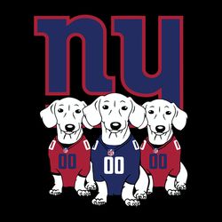 dachshund dog fan new york giants nfl svg, new york giants svg, football svg, nfl team svg, sport svg, digital download