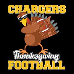 thanksgiving football turkey los angeles chargers nfl svg, football team svg, nfl team svg, sport svg, digital download