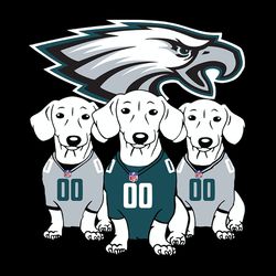 dachshund dog fan philadelphia eagles nfl svg, football team svg, nfl team svg, sport svg, digital download