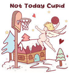 not today cupid valentine png, valentine png, valentine clipart, valentine sublimation, holiday png, png file download