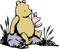 pooh piglet solid svg, winnie the pooh svg, winnie the pooh png, pooh svg, winnie the pooh clipart, instant download