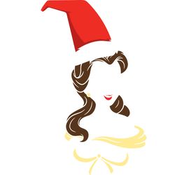 belle, disney princess christmas clipart, princesses christmas svg, disney princess svg, disney svg, digital download