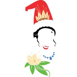 tiana, disney princess christmas clipart, princesses christmas svg, disney princess svg, disney svg, digital download