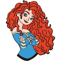 merida, disney princess christmas clipart, princesses christmas svg, disney princess svg, disney svg, cut file-1