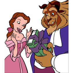 beauty and the beast svg, beauty and the beast clipart, disney svg, digital download-1