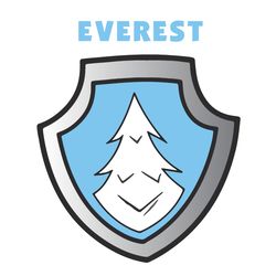 paw patrol everest shield png, paw patrol png, paw patrol logo png, paw patrol png file, paw patrol png everest,cut file