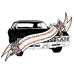 driver picks the music shotgun shuts his cakehole kanas car svg, supernatural svg, supernatural logo svg, cut file