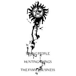 saving people hunting things the family business winchester svg, supernatural svg, supernatural logo svg, cut file