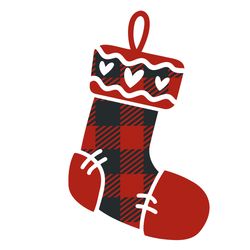 christmas sock plaid svg, buffalo plaid christmas svg, buffalo plaid svg, digital download