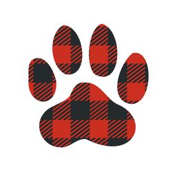 dog paw plaid svg, buffalo plaid christmas svg, buffalo plaid svg, digital download