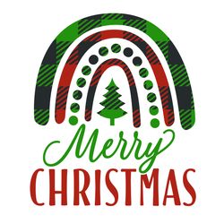 merry rainbow svg, buffalo plaid christmas svg, buffalo plaid svg, digital download