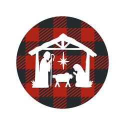 nativity plaid svg, buffalo plaid christmas svg, buffalo plaid svg, digital download