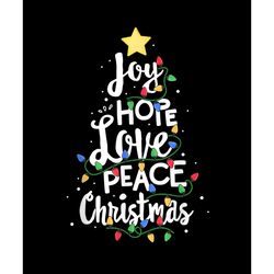 joy hope love peace christmas tree png, buffalo plaid christmas png, buffalo plaid png, digital download