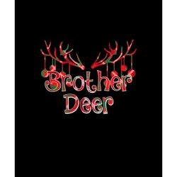 brother deer christmas png, buffalo plaid christmas png, buffalo plaid png, digital download