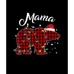 mama bear christmas png, buffalo plaid christmas png, buffalo plaid png, digital download