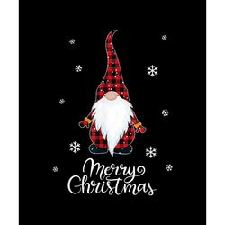 gnome merry christmas png, buffalo plaid christmas png, buffalo plaid png, digital download