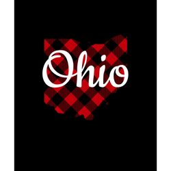 ohio buffalo plaid christmas png, buffalo plaid christmas png, buffalo plaid png, digital download