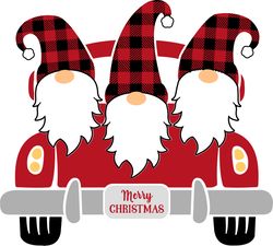 christmas gnomes riding car svg, buffalo plaid christmas svg, buffalo plaid logo svg, digital download