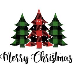 merry christmas tree svg, buffalo plaid christmas svg, buffalo plaid logo svg digital download