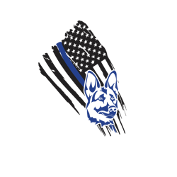 k9 thin blue line american flag svg, police svg, police thin blue line svg, blue lives matter, digital download