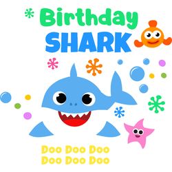 birthday shark svg, baby shark svg, baby shark clipart, shark clipart, shark svg, digital download-3