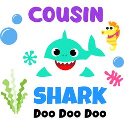 cousin boy shark svg, baby shark family svg, baby shark birthday family svg, shark family svg, shark svg, cut file-3
