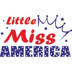 little miss america svg, 4th of july svg, happy 4th of july svg, independence day svg, digital download