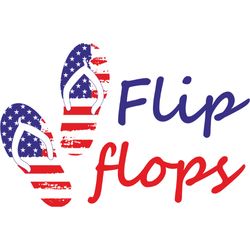 flip flops and freedom svg, 4th of july svg, happy 4th of july svg, independence day svg, digital download