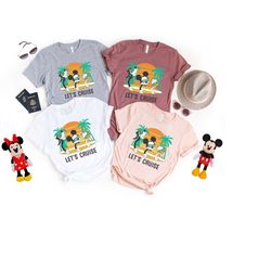 disney let's cruise shirt, colorful let's cruise shirt,