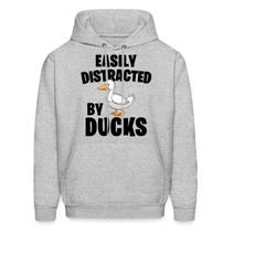 duck hoodie. duck gift. distracted hoodie. duck lover