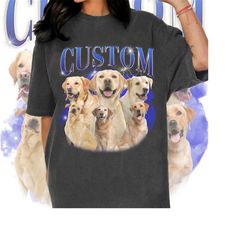 custom your cat&39s photo bootleg comfort color shirt,