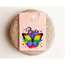 pride butterfly shirt, rainbow butterfly shirt, sunflower butterfly